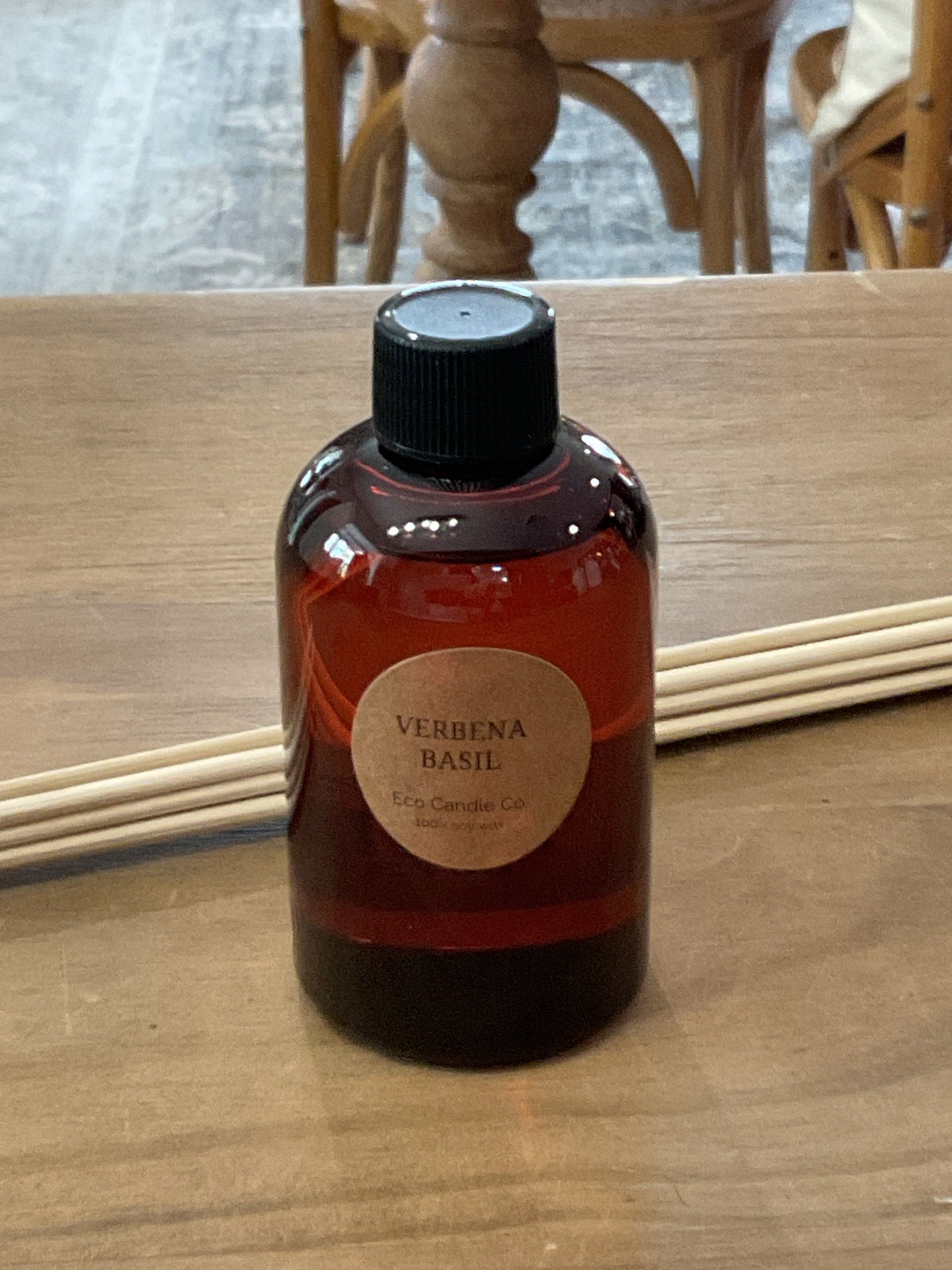 Reed diffuser refill, verbena basil