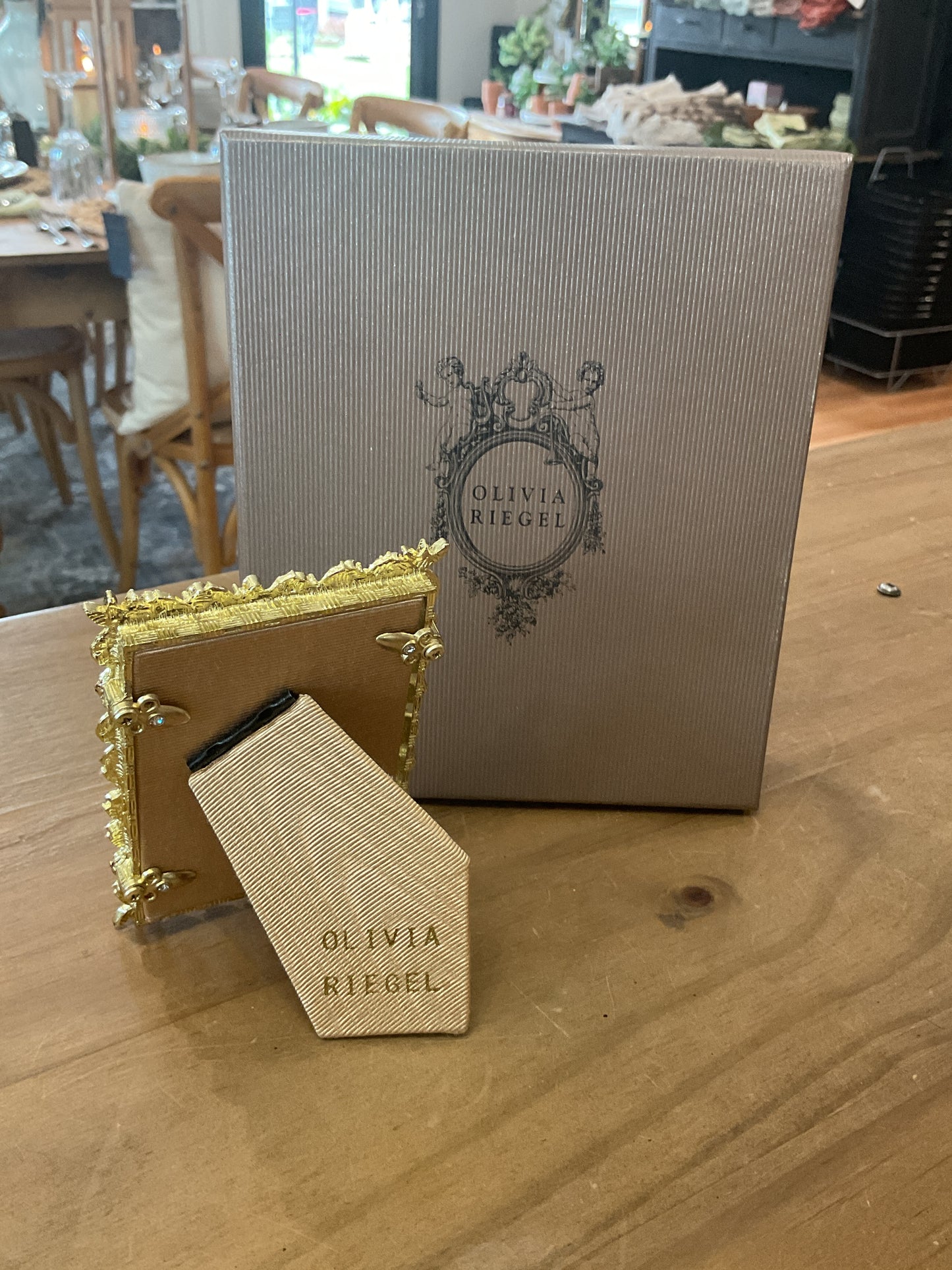 Olivia Riegel gold Victoria 2.5”x3.5” picture frame