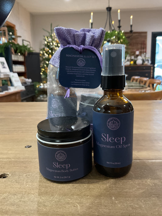Manifest Wellness magnesium sleep oil/butter set