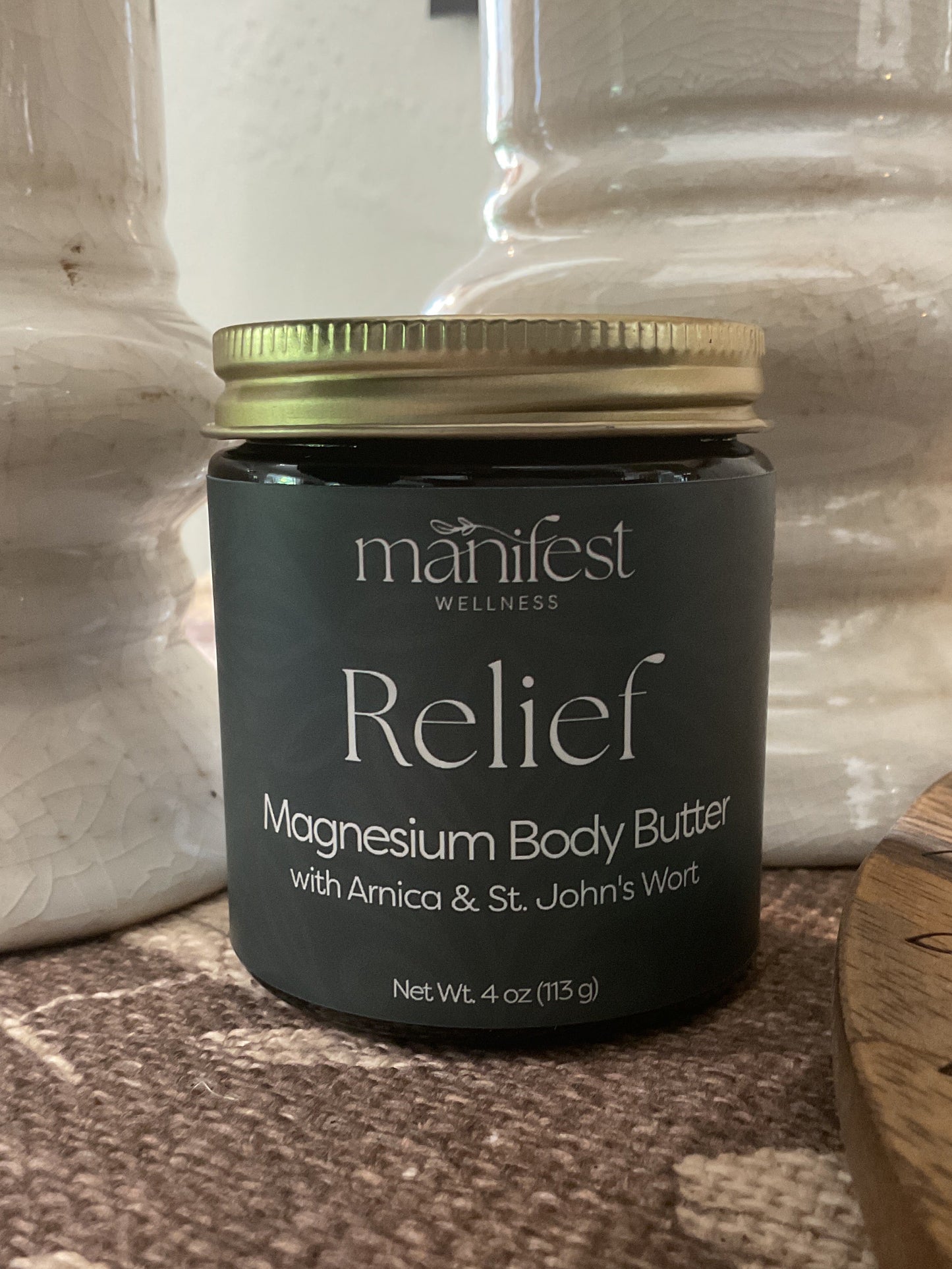 Manifest Wellness Relief magnesium body butter, 4oz