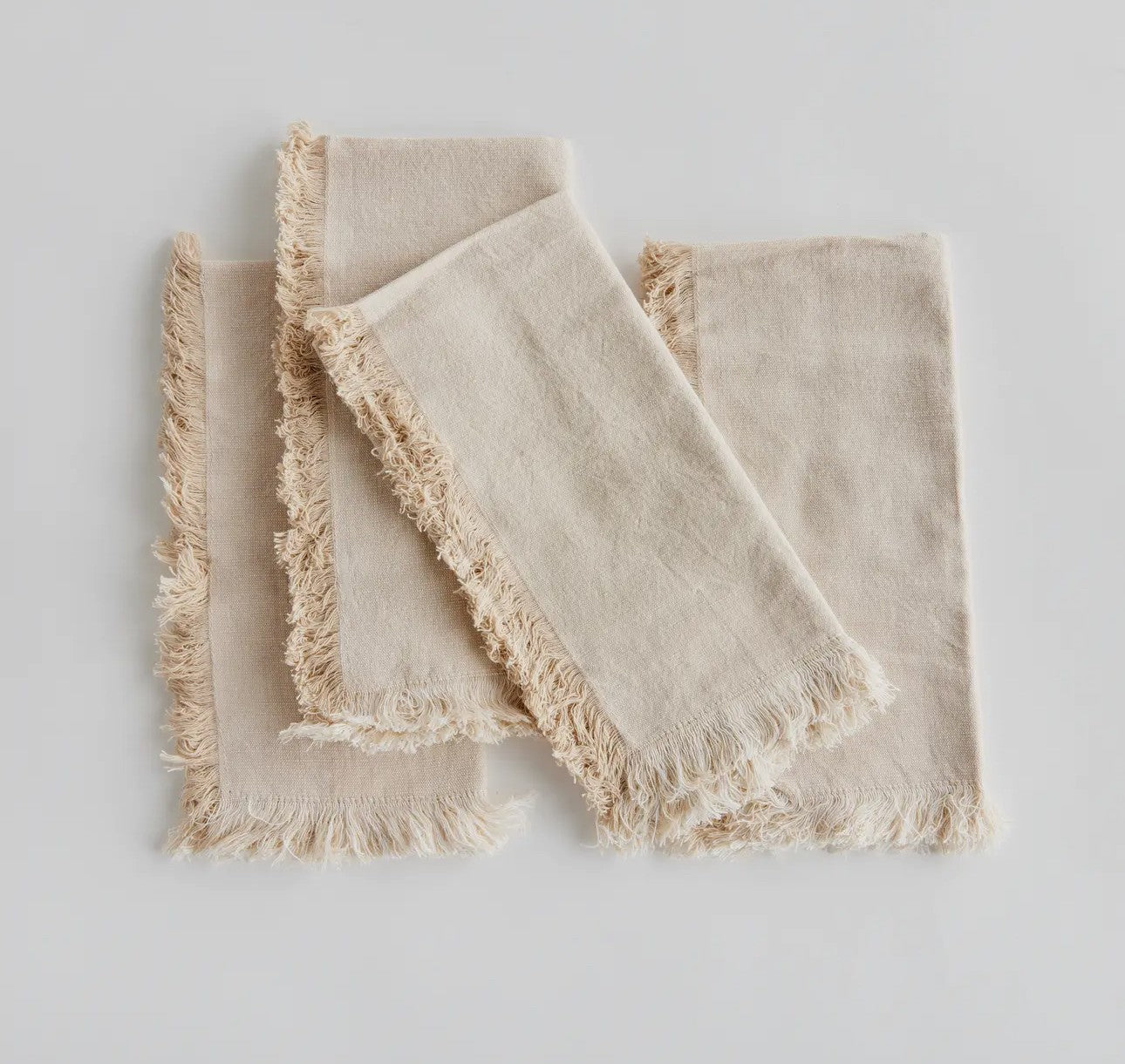 Aura Cotton dinner Napkins – Set of 4 (Taupe)