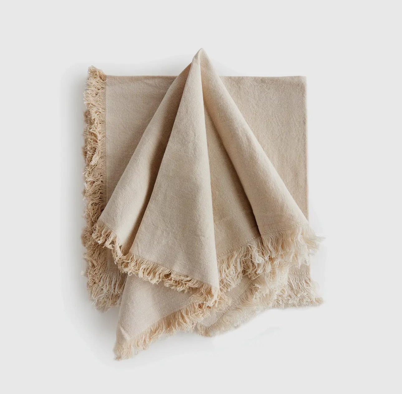 Aura Cotton dinner Napkins – Set of 4 (Taupe)